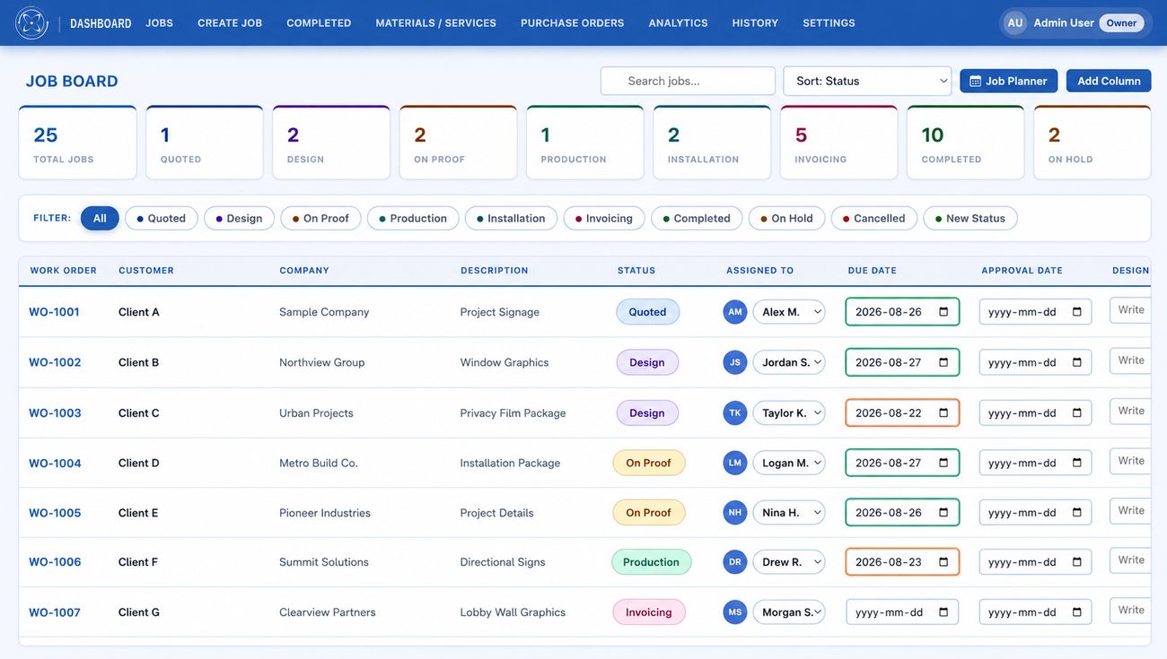 Universal Workflow job board on mobile